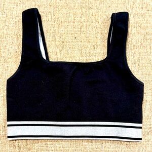 PINK Brand Black And Gray Reversible Sports Bra Size XS